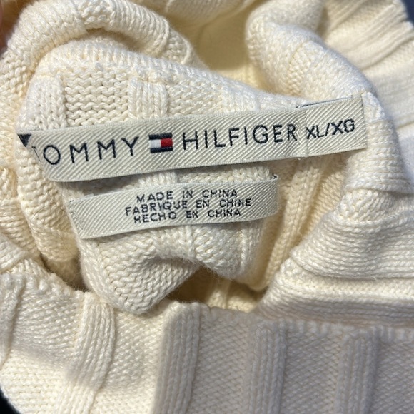 Vintage tommy hilfiger big logo with cableknit detail sweater - Picture 4 of 5